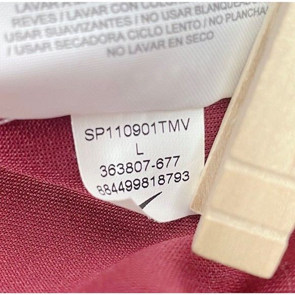 Nike Men Large Red Short Sleeve Athletic Shirt Polo 363807 Dri-Fit - Picture 8 of 9